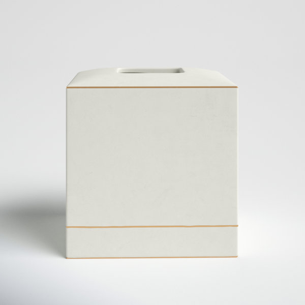 Porcelain tissue store box cover